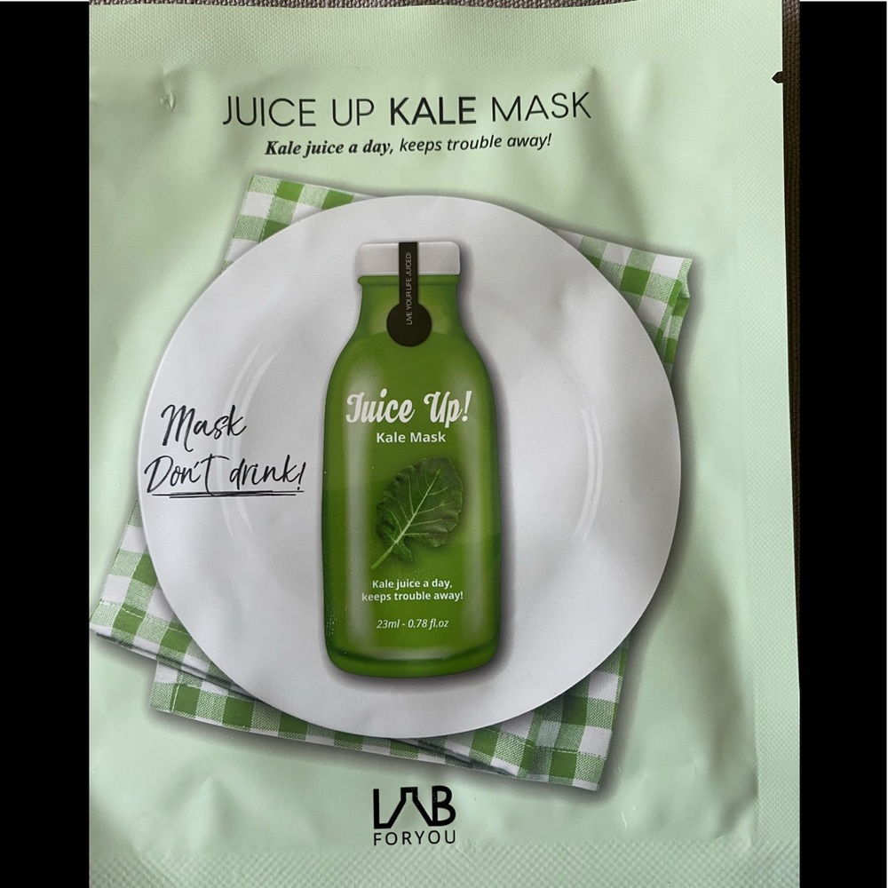 Juice up kale mask, set of four